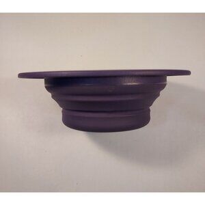 Pet Travel Bowls Collapsible Set Of 2  Small Create Purple Petcore